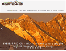 Tablet Screenshot of himalayanquests.com